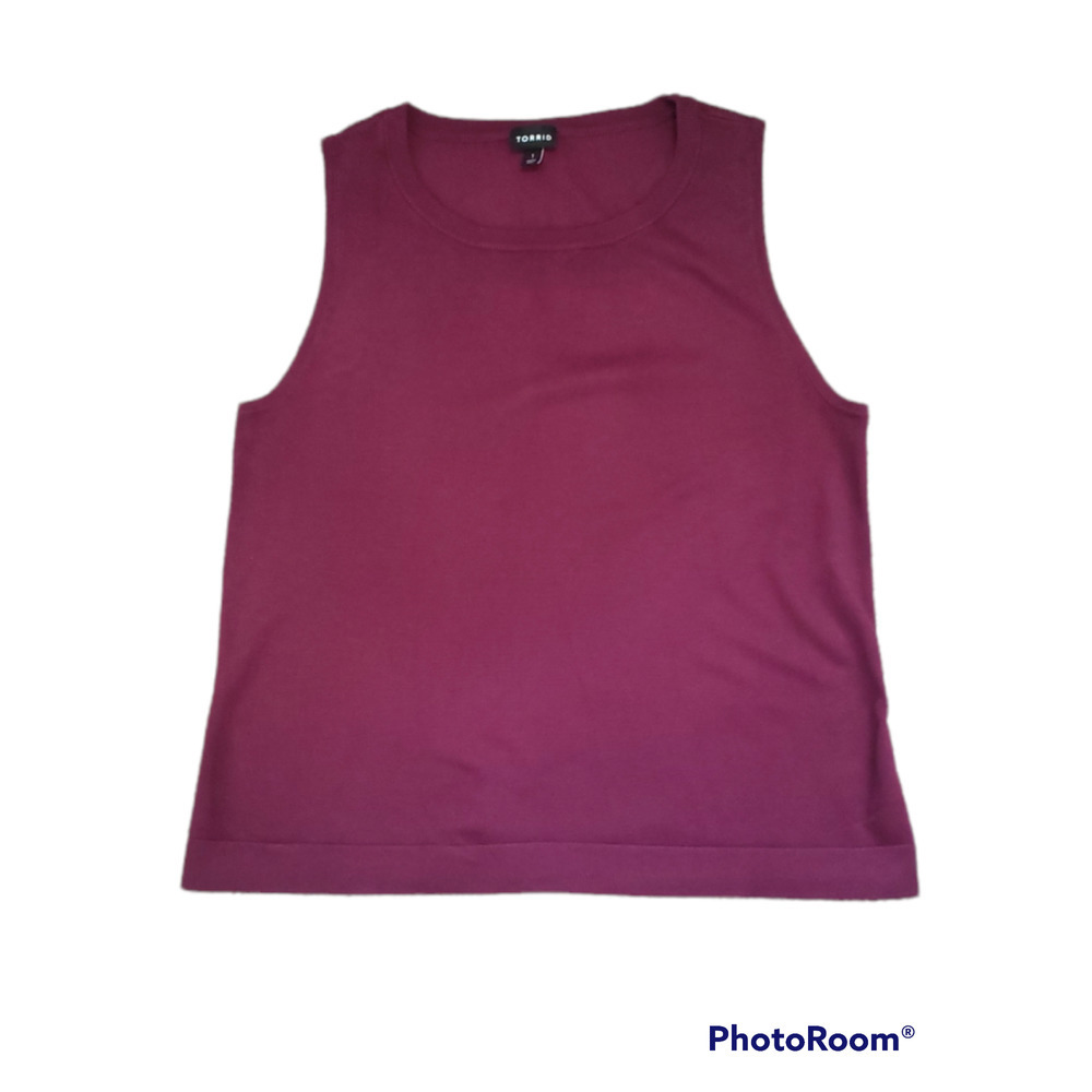 Torrid Size 1 Burgundy Sweater Vest